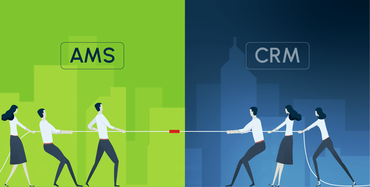 2 team puling rope from each side of AMS vs CRM